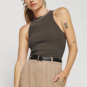 Reformation Hudson Ribbed Sweater Tank